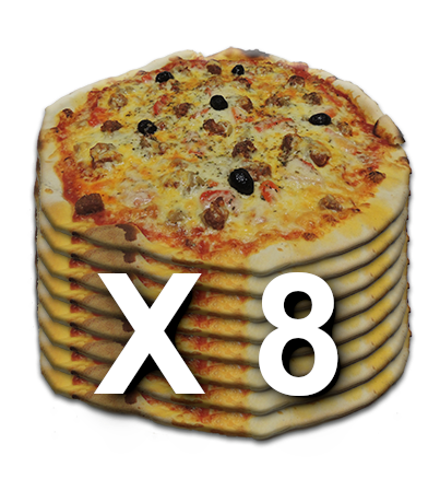 8 pizzas riccopizs thuir